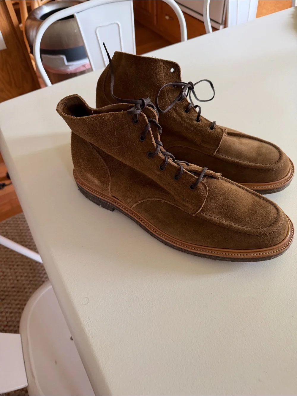 Todd Snyder Nomad Chukka Brown Suede Lace-Up  Boots Sz 13.  No box. Bag1